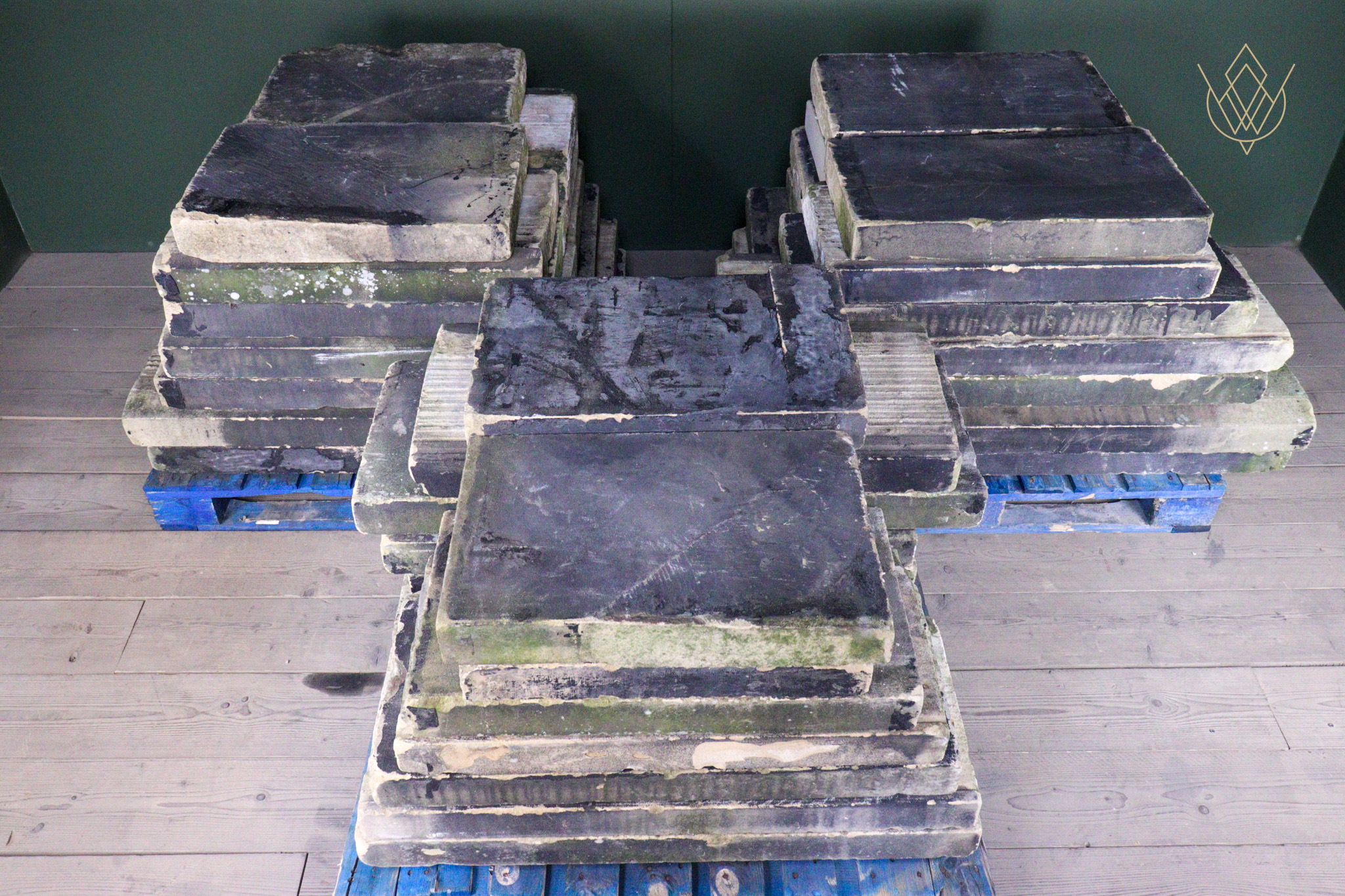 170ft+ - 15" Wide 19th Century Sandstone Coping Stones - WM12618 - Image 10
