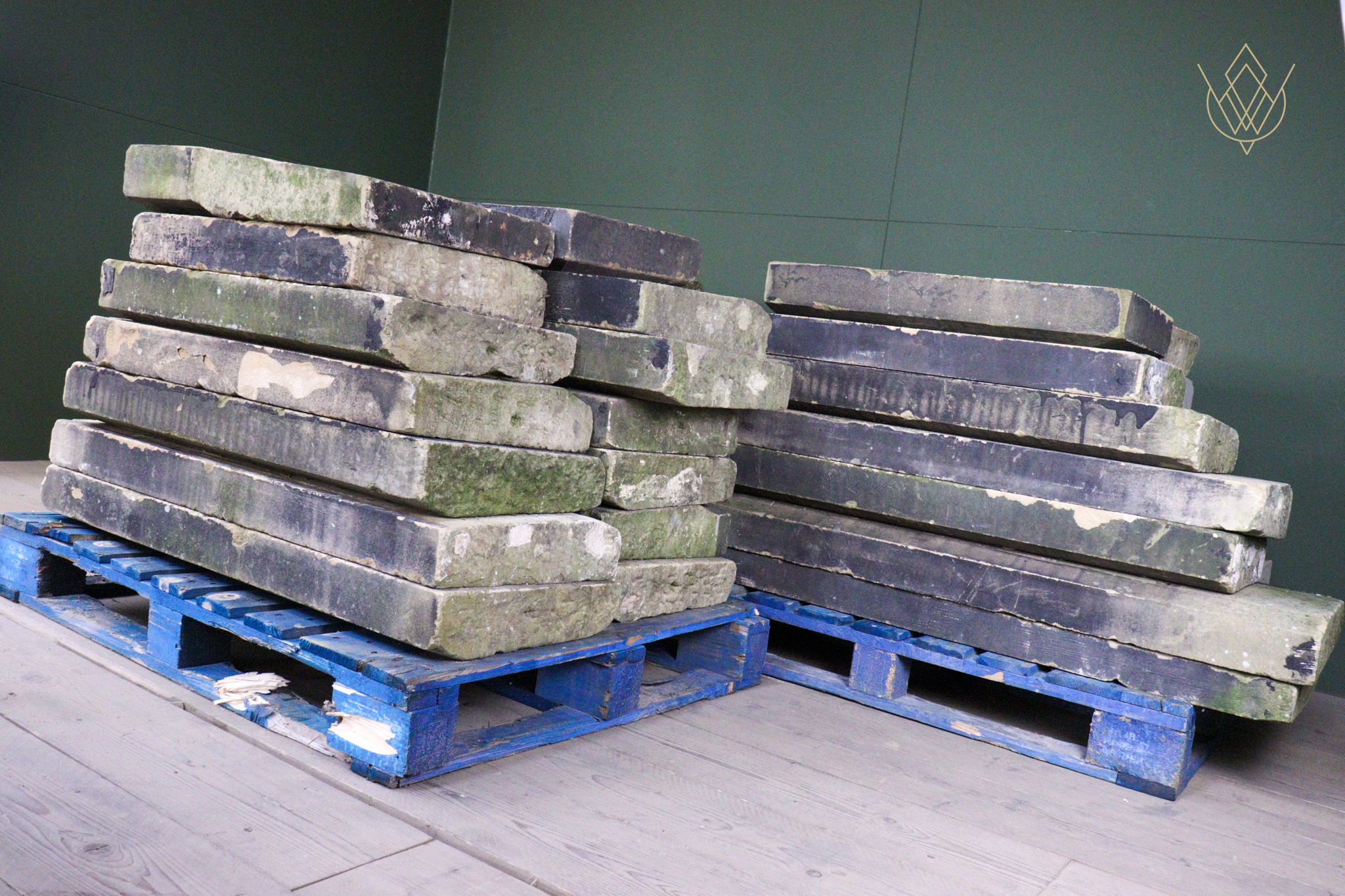 170ft+ - 15" Wide 19th Century Sandstone Coping Stones - WM12618 - Image 9