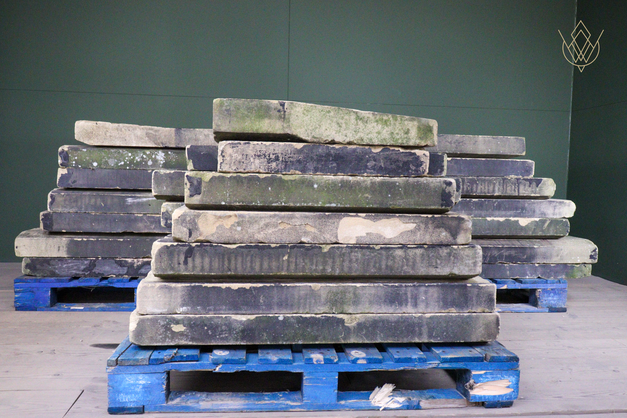 170ft+ - 15" Wide 19th Century Sandstone Coping Stones - WM12618 - Image 8