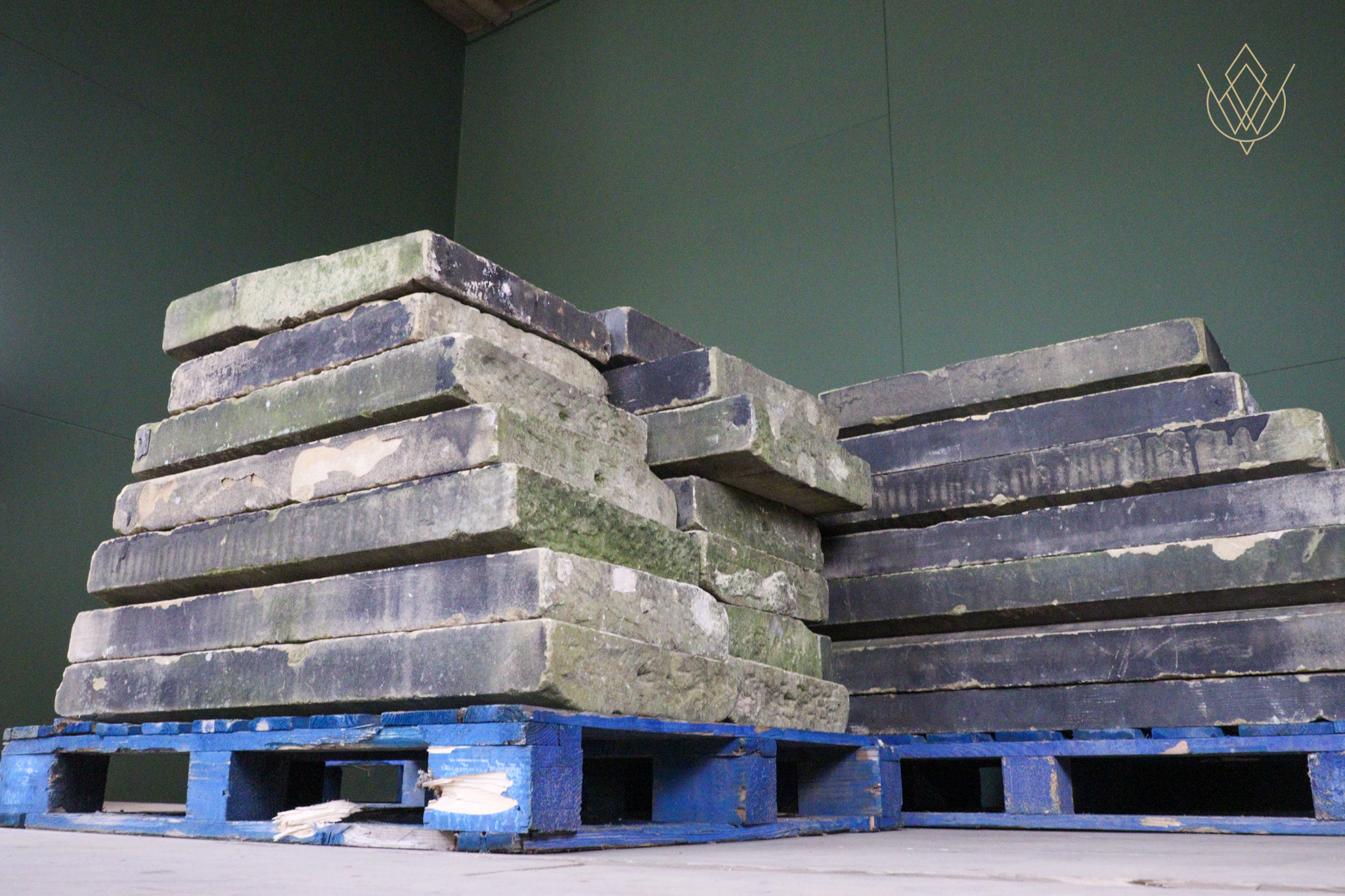 170ft+ - 15" Wide 19th Century Sandstone Coping Stones - WM12618 - Image 6