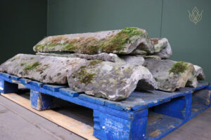 20.8ft - 11" x 5" Reclaimed Gritstone Ridge Stone - WM12619