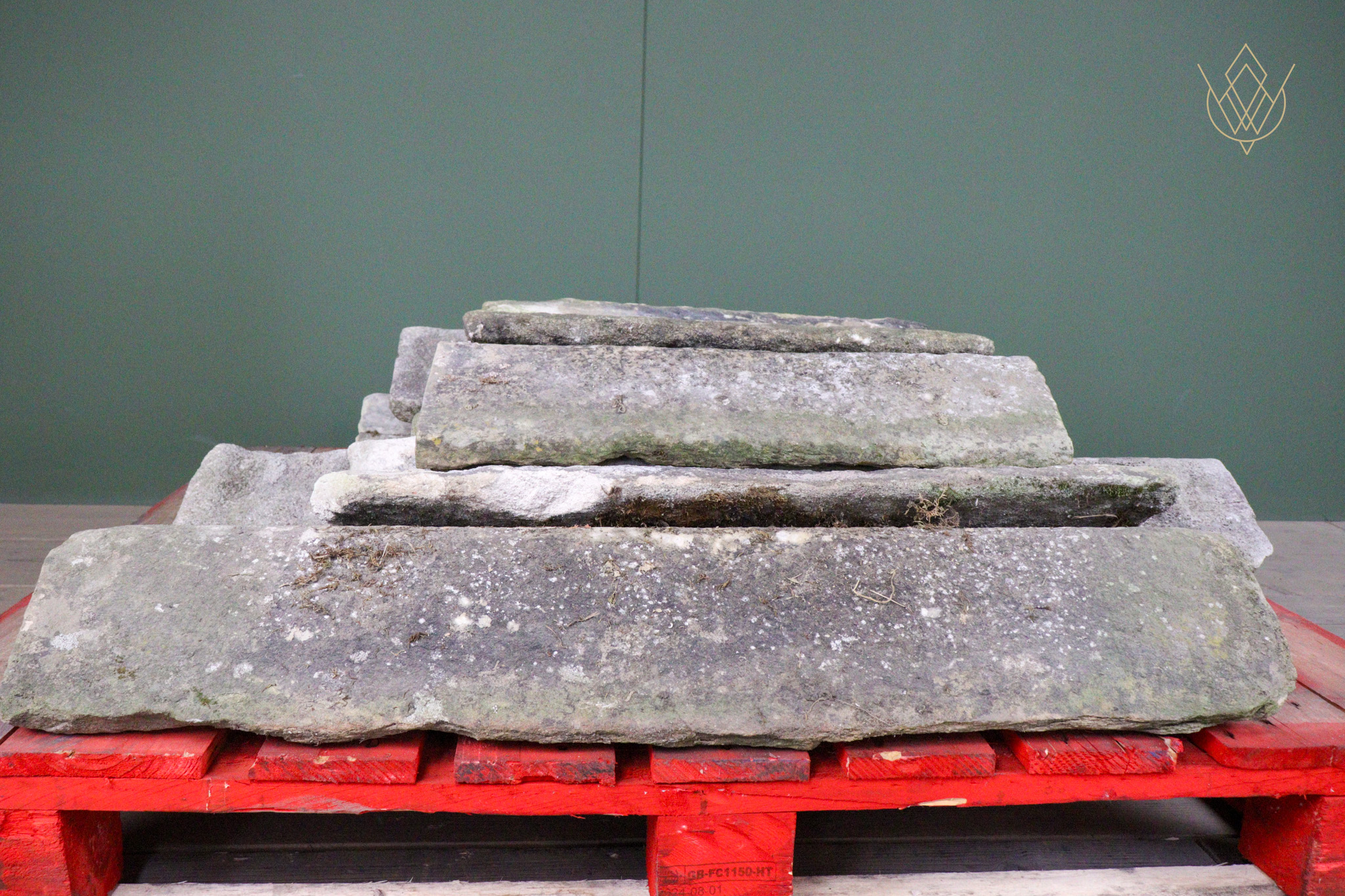 20.3ft - 12" x 4.5" Reclaimed Sandstone Ridge Stone - WM12620 - Image 8
