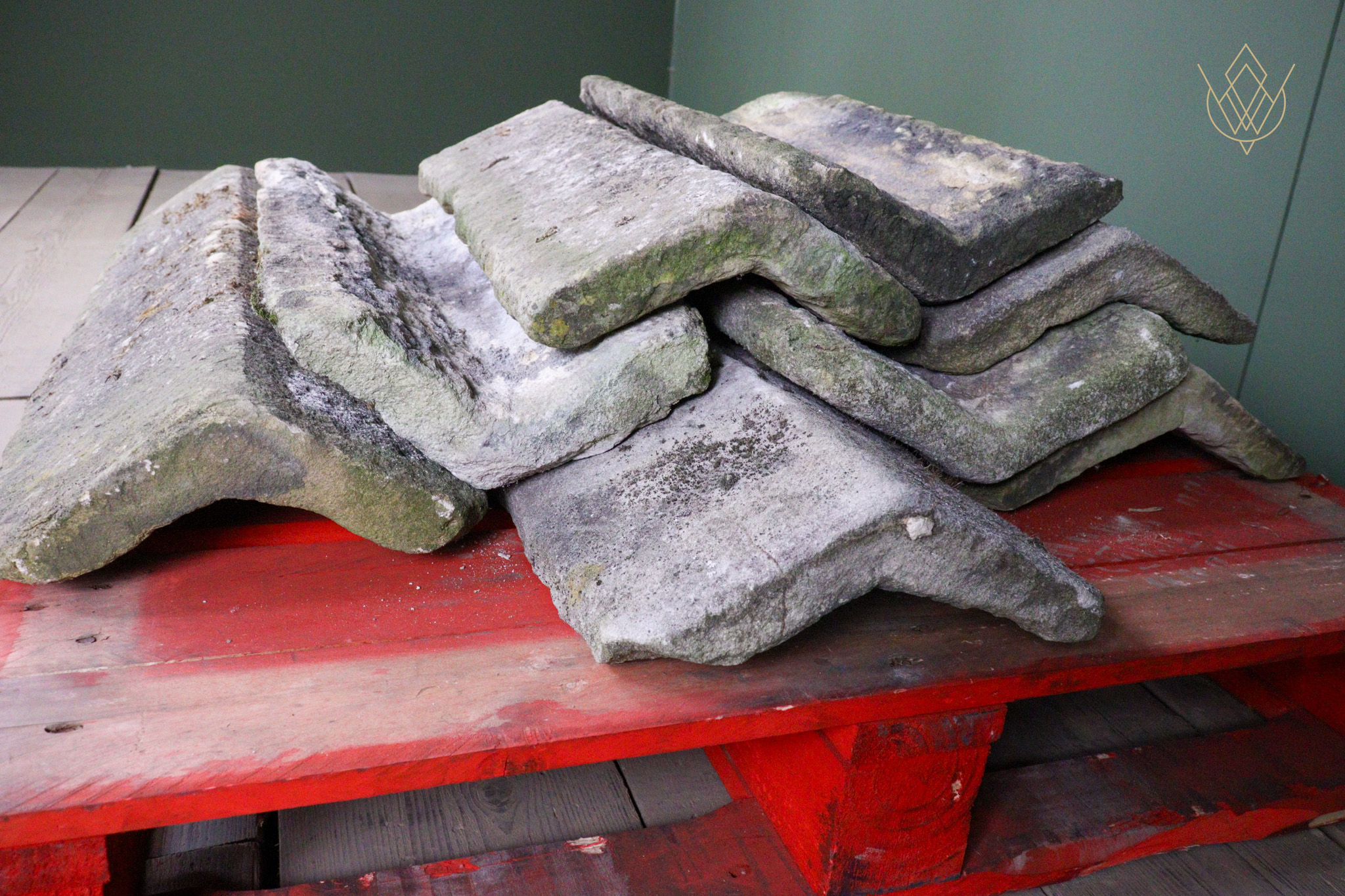 20.3ft - 12" x 4.5" Reclaimed Sandstone Ridge Stone - WM12620 - Image 6