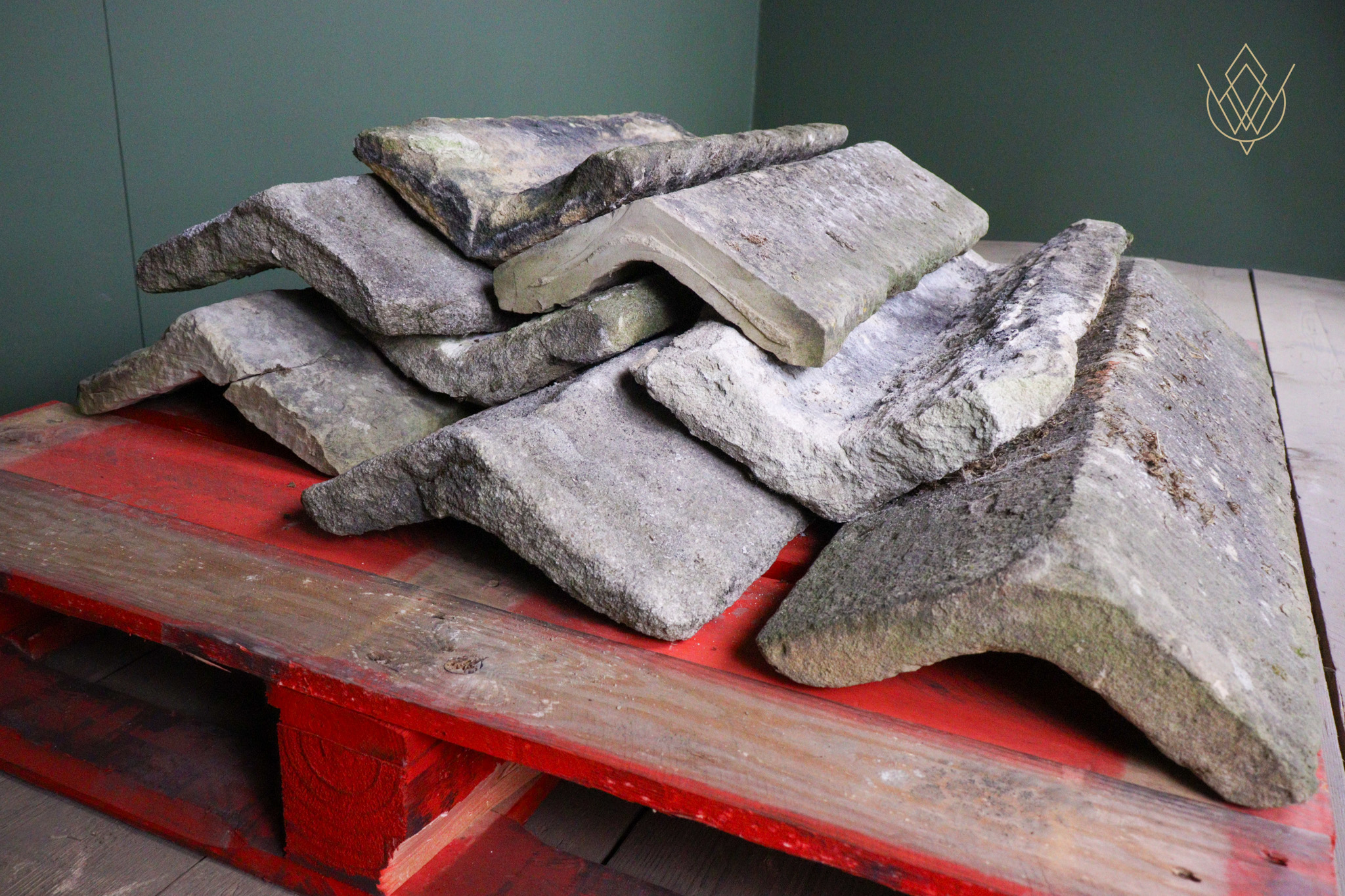 20.3ft - 12" x 4.5" Reclaimed Sandstone Ridge Stone - WM12620 - Image 5