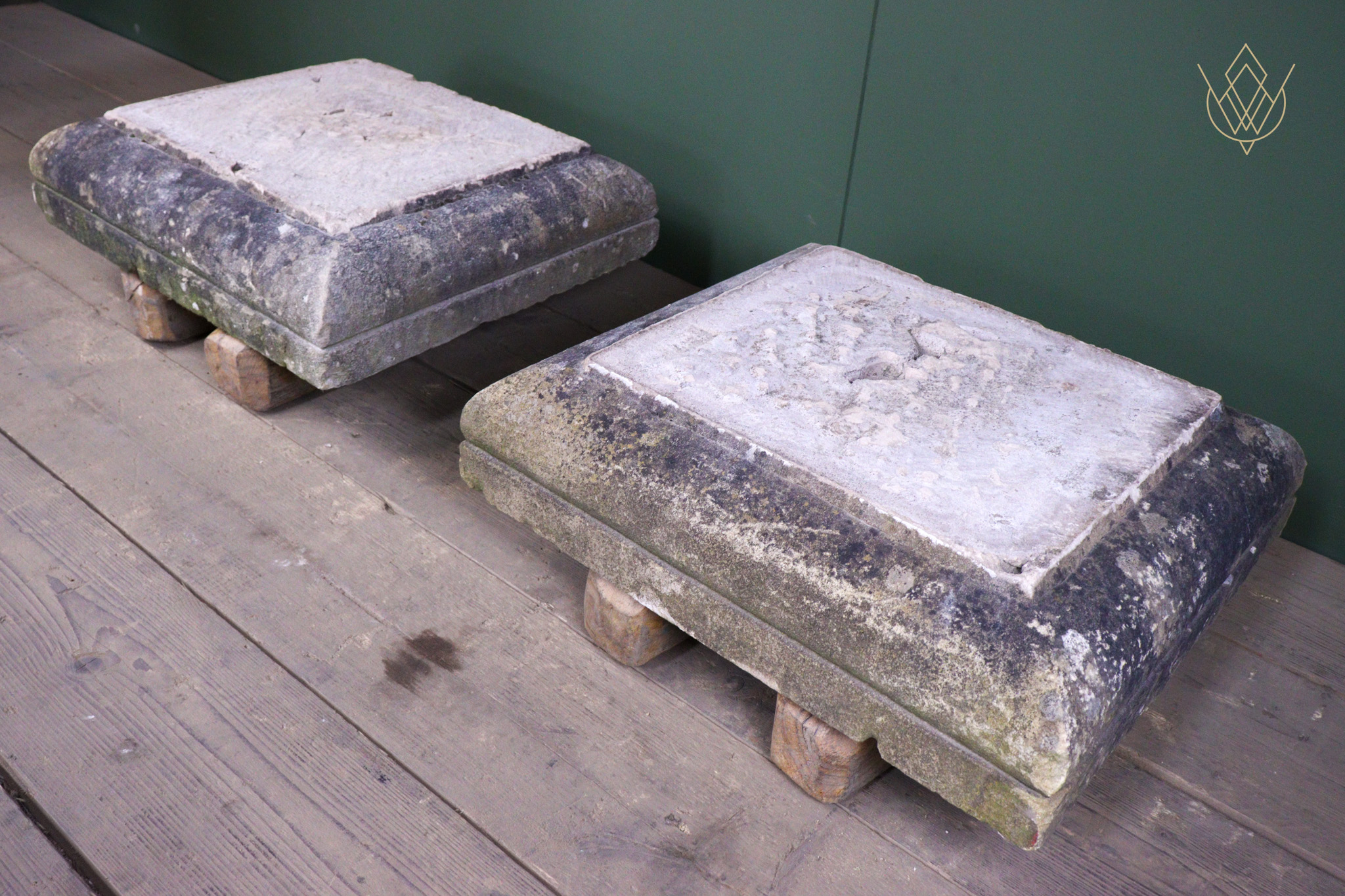 Pair of 19th Century Sandstone Plinths/Stone Pier Caps - WM12633 - Image 11
