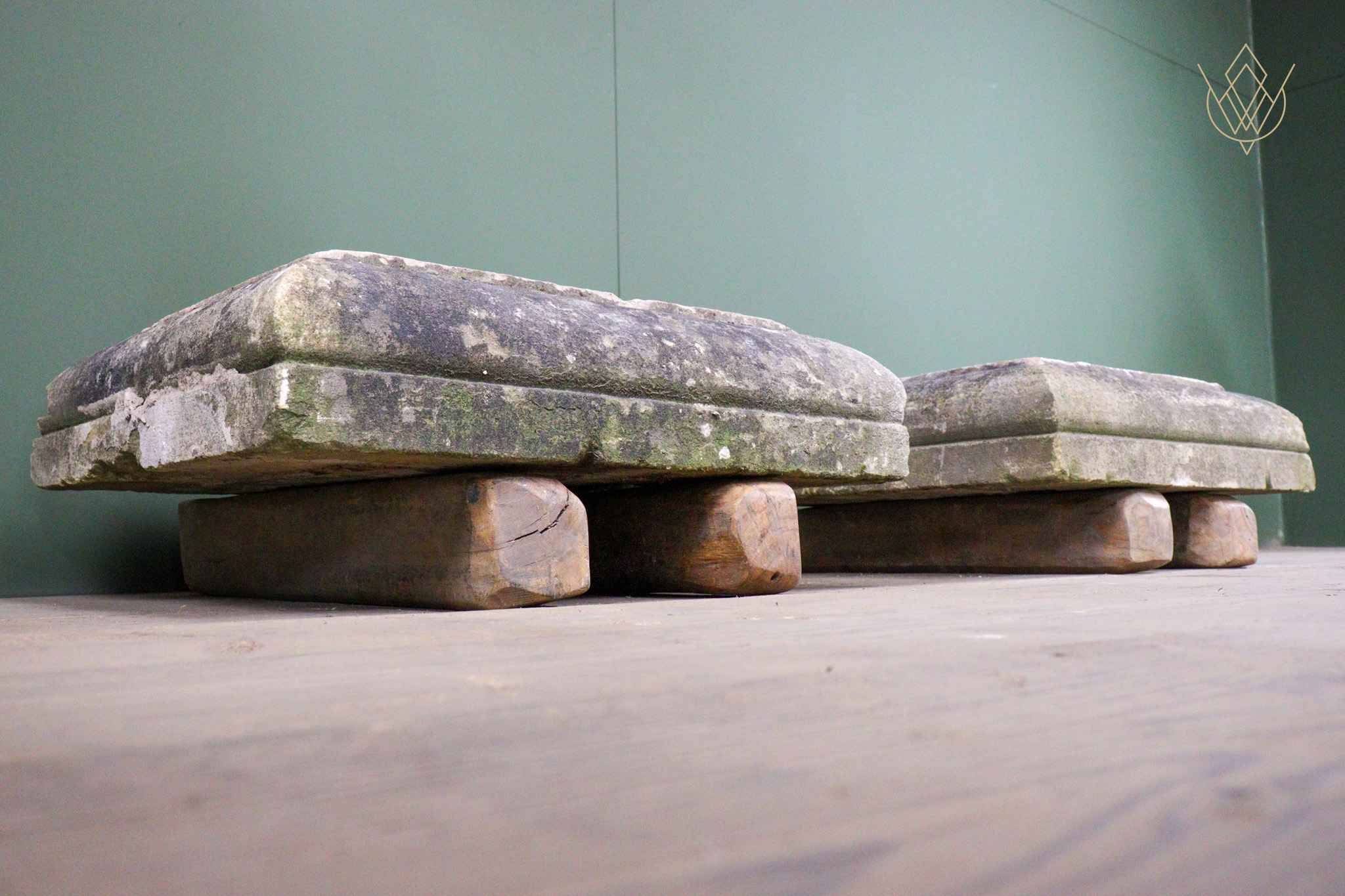 Pair of 19th Century Sandstone Plinths/Stone Pier Caps - WM12633 - Image 3