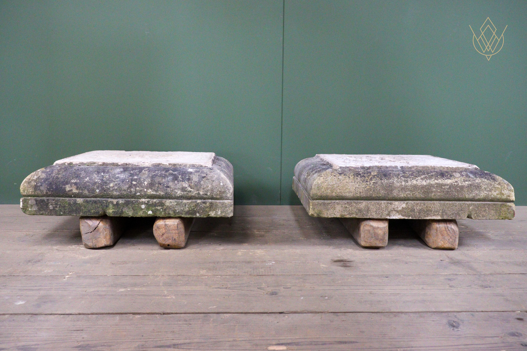 Pair of 19th Century Sandstone Plinths/Stone Pier Caps - WM12633 - Image 2