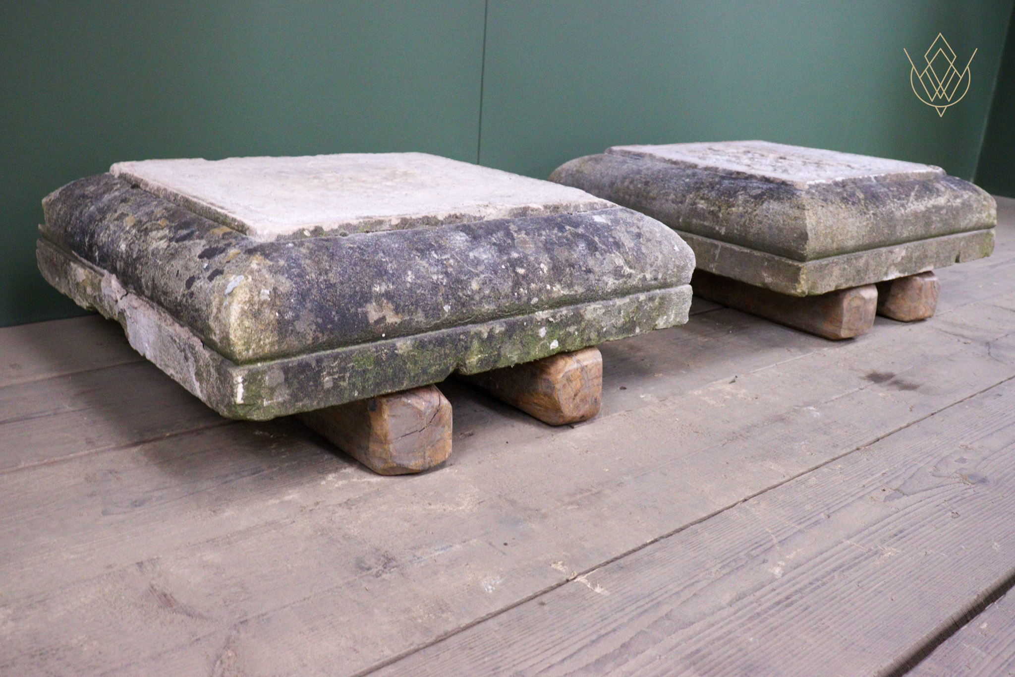 Pair of 19th Century Sandstone Plinths/Stone Pier Caps - WM12633 - Image 6