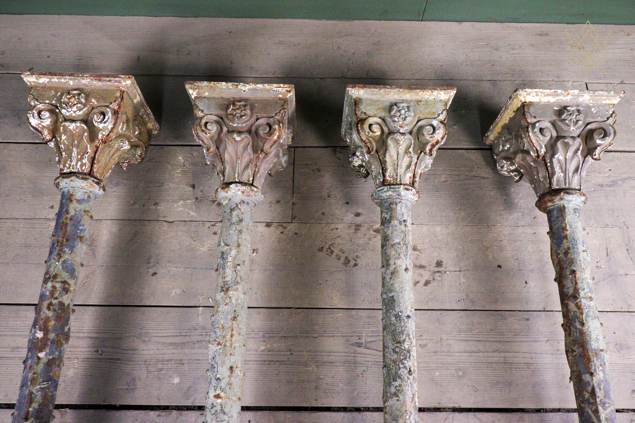 Set of Four Decorative Victorian Cast Iron Stanchions/Columns - WM12640 - Image 5