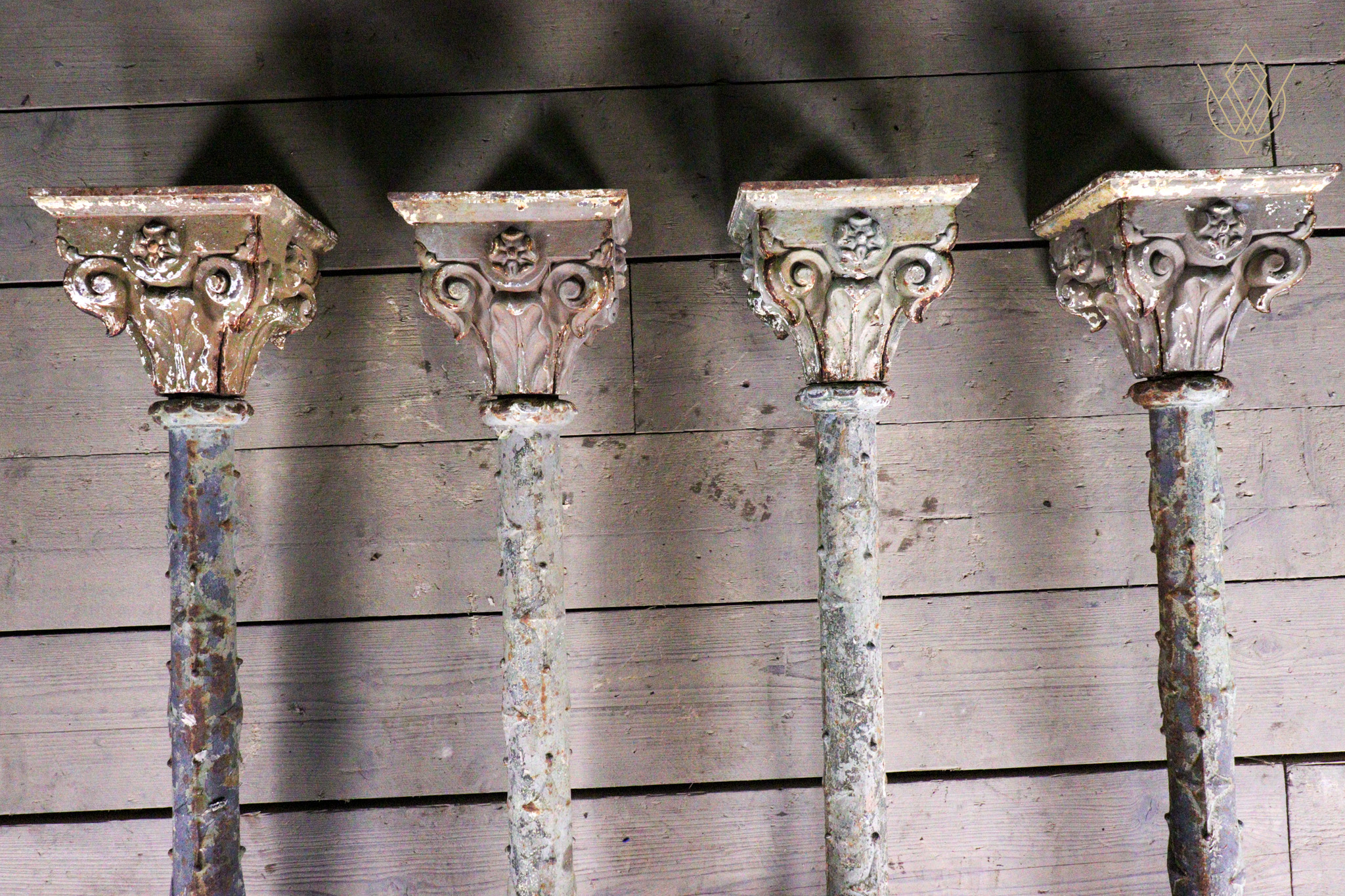 Set of Four Decorative Victorian Cast Iron Stanchions/Columns - WM12640 - Image 3