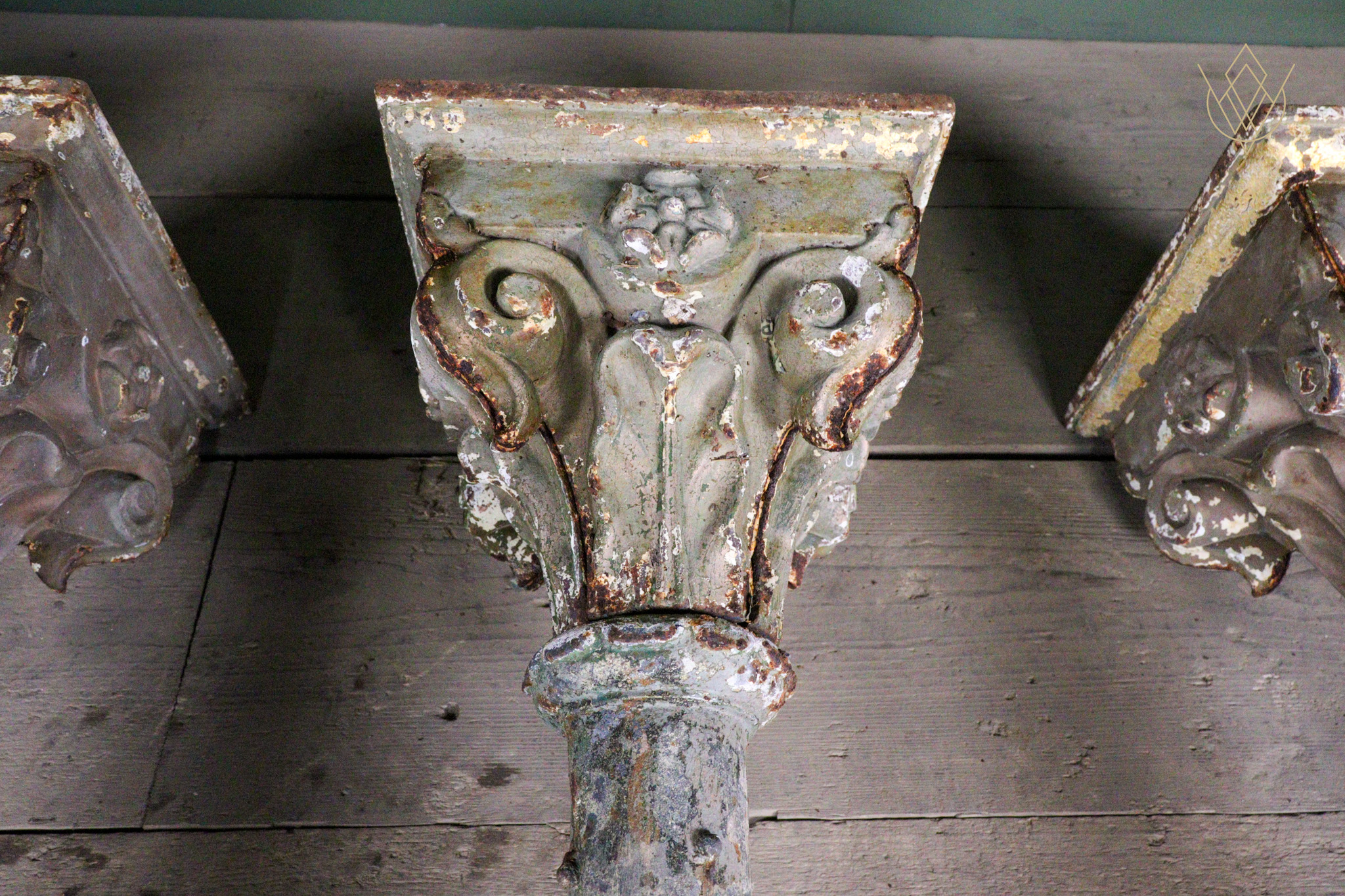 Set of Four Decorative Victorian Cast Iron Stanchions/Columns - WM12640 - Image 2
