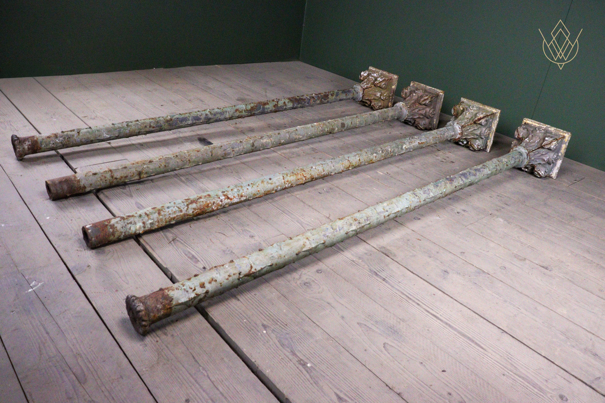 Set of Four Decorative Victorian Cast Iron Stanchions/Columns - WM12640 - Image 7