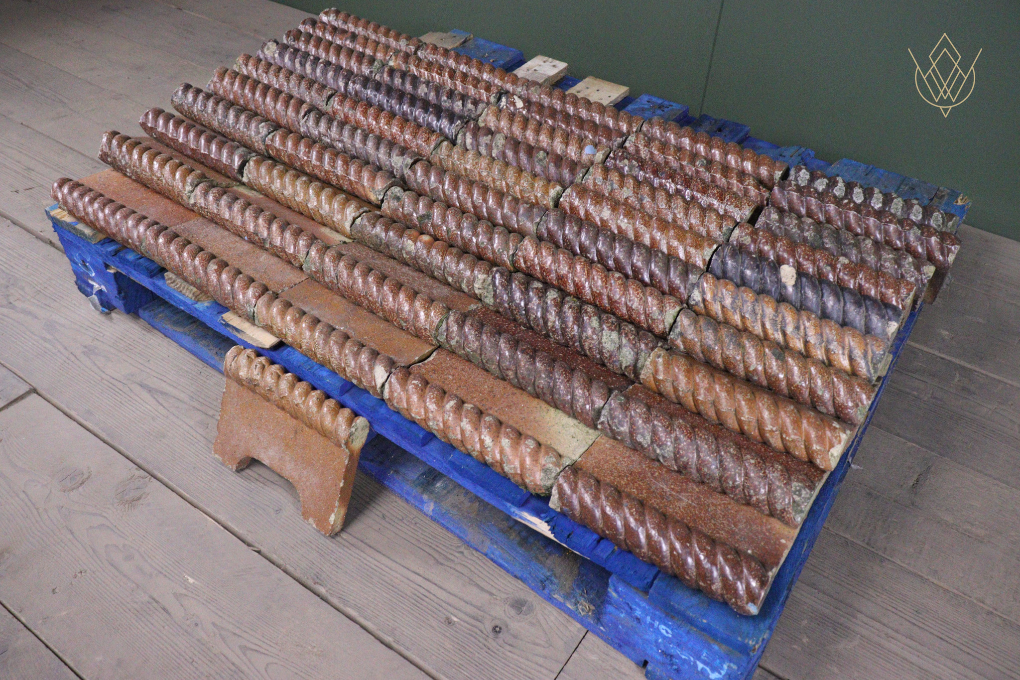 51x Victorian Salt Glazed Terracotta Rope Edgings - WM12642 - Image 7