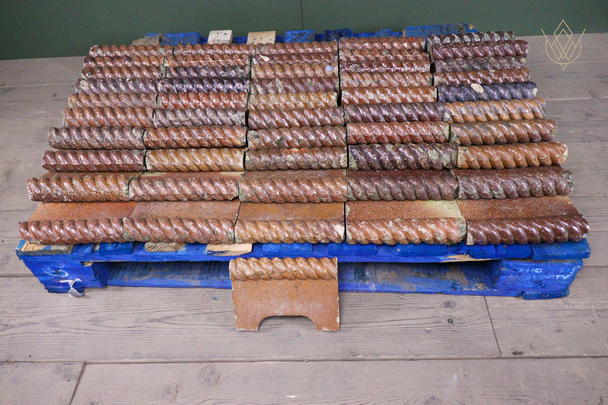 51x Victorian Salt Glazed Terracotta Rope Edgings - WM12642 - Image 6