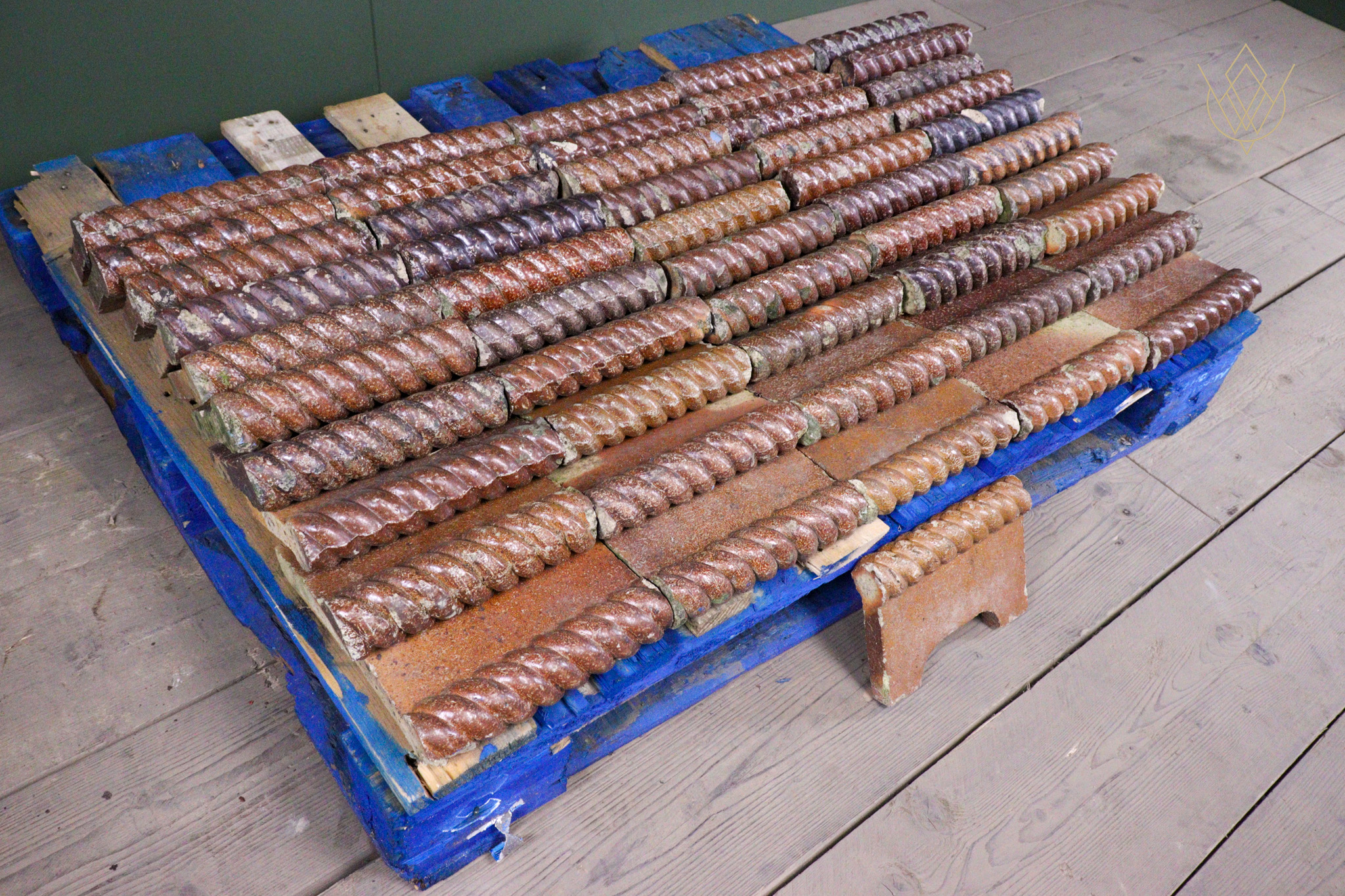 51x Victorian Salt Glazed Terracotta Rope Edgings - WM12642 - Image 5