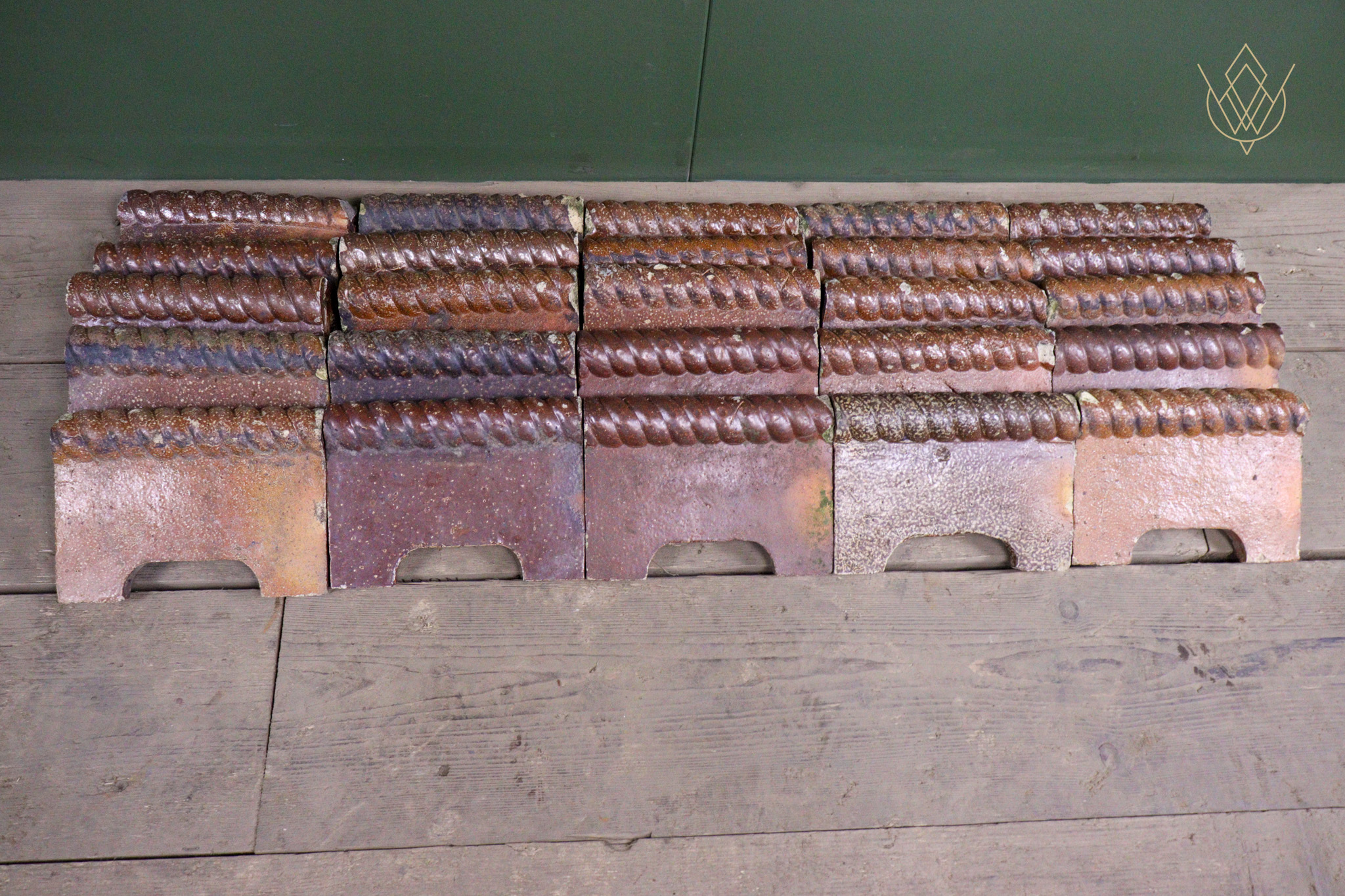 25x Victorian Salt Glazed Terracotta Rope Edging - WM12649 - Image 5
