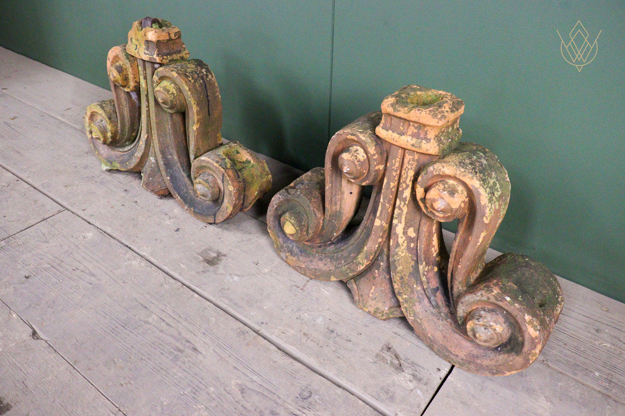 Pair of Decorative Victorian Scroll Finials - WM12662 - Image 8