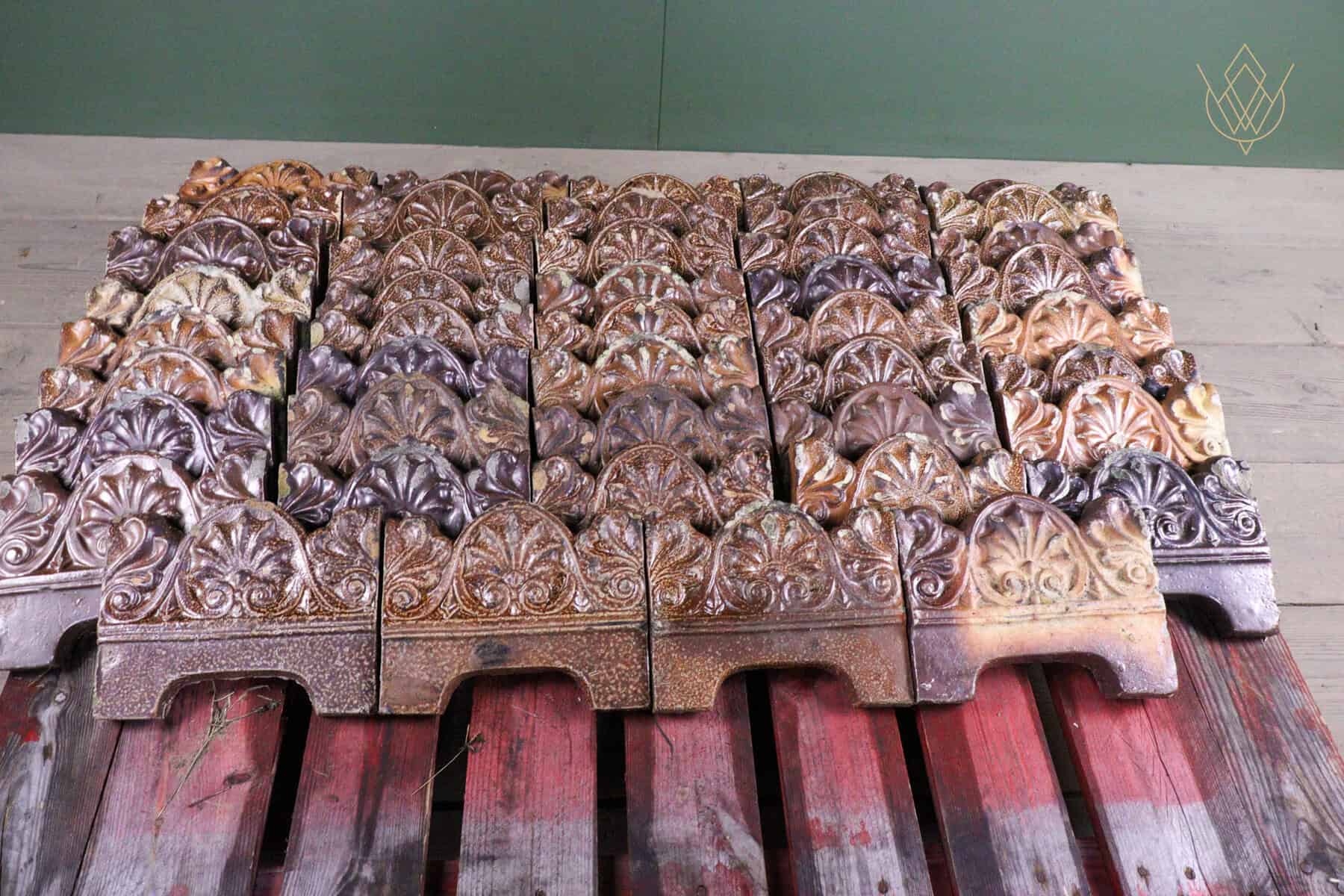 44x Decorative Victorian Salt Glazed Terracotta Rope Edgings - WM12664 - Image 6