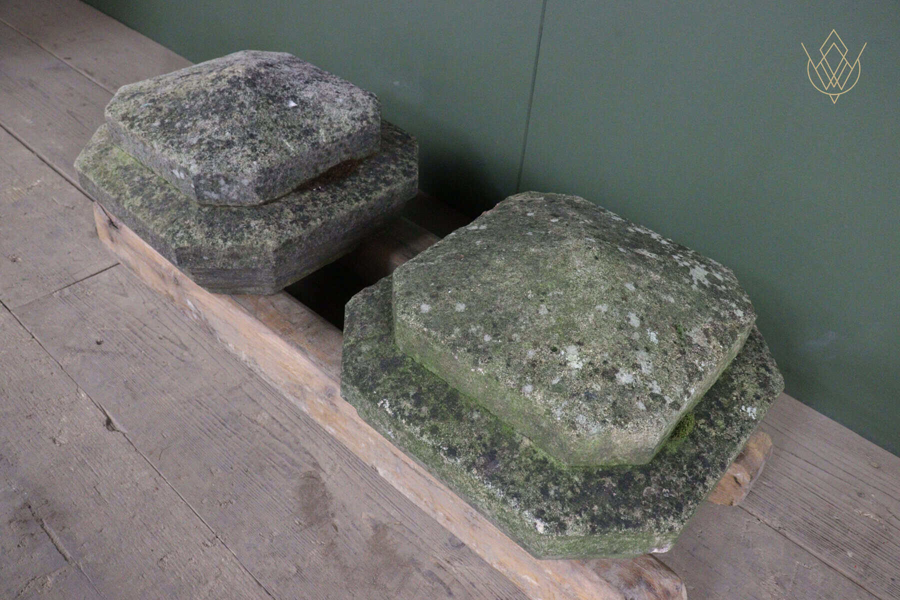 Pair of 19th Century Gritstone Pier Caps - WM12672 - Image 8
