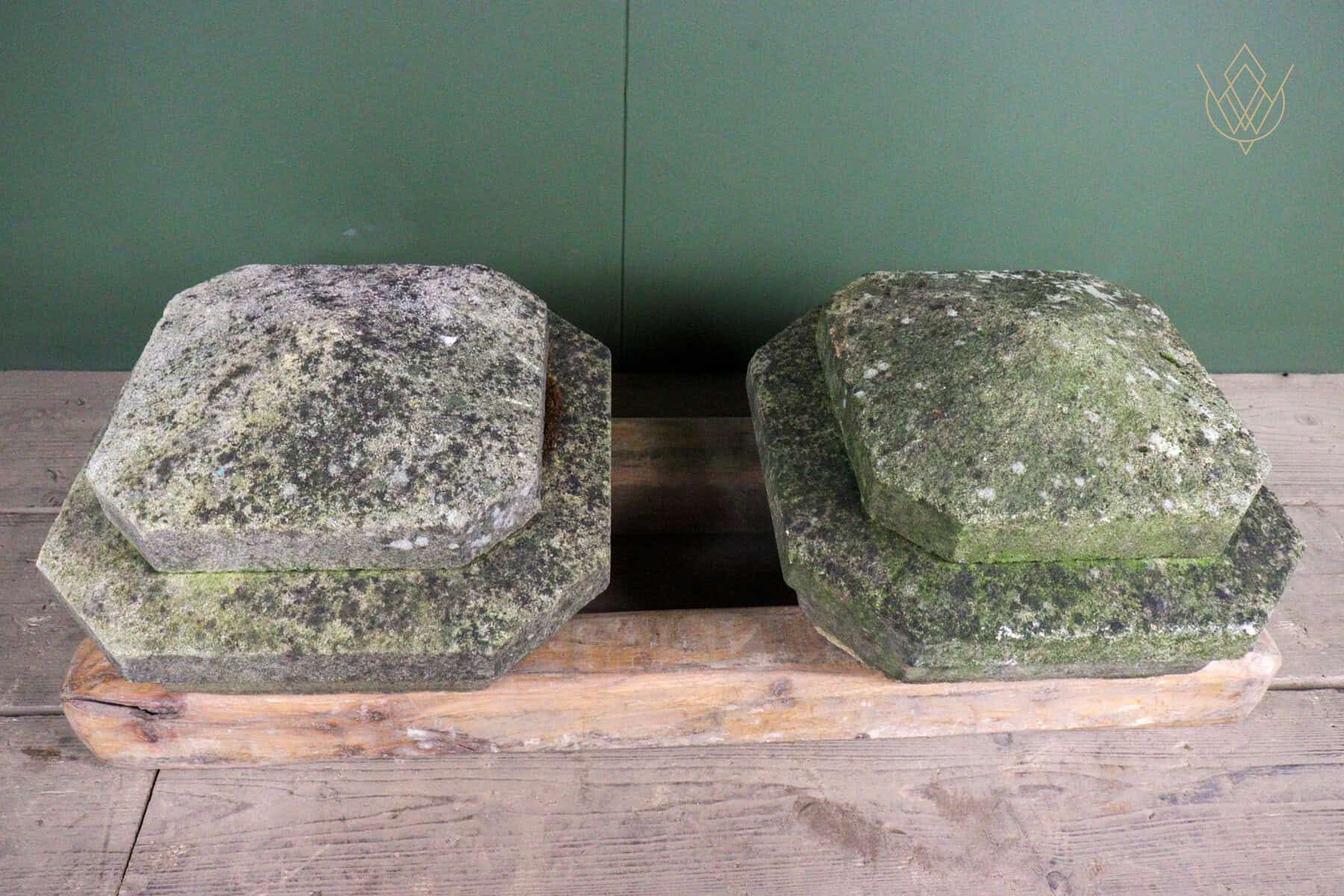 Pair of 19th Century Gritstone Pier Caps - WM12672 - Image 7