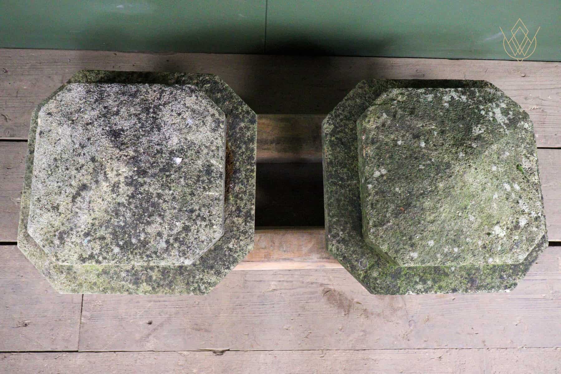 Pair of 19th Century Gritstone Pier Caps - WM12672 - Image 5