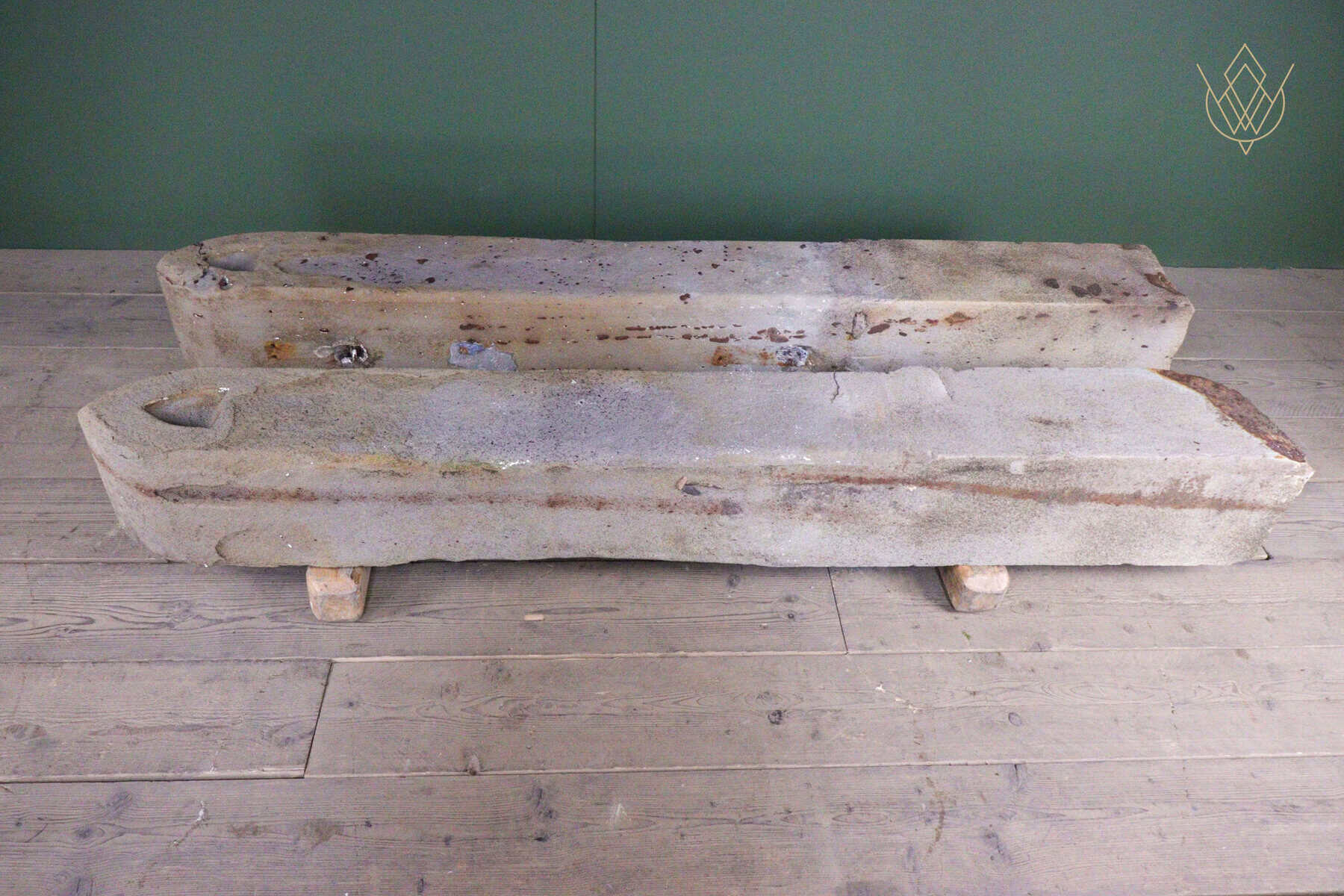 Pair of 2m Reclaimed Sandstone Gateposts - WM12675 - Image 3