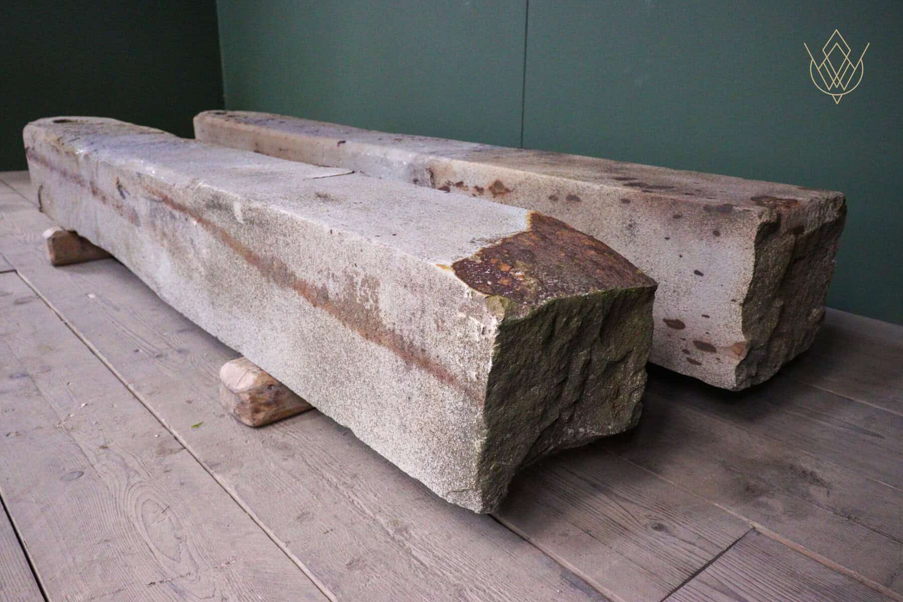 Pair of 2m Reclaimed Sandstone Gateposts - WM12675 - Image 9