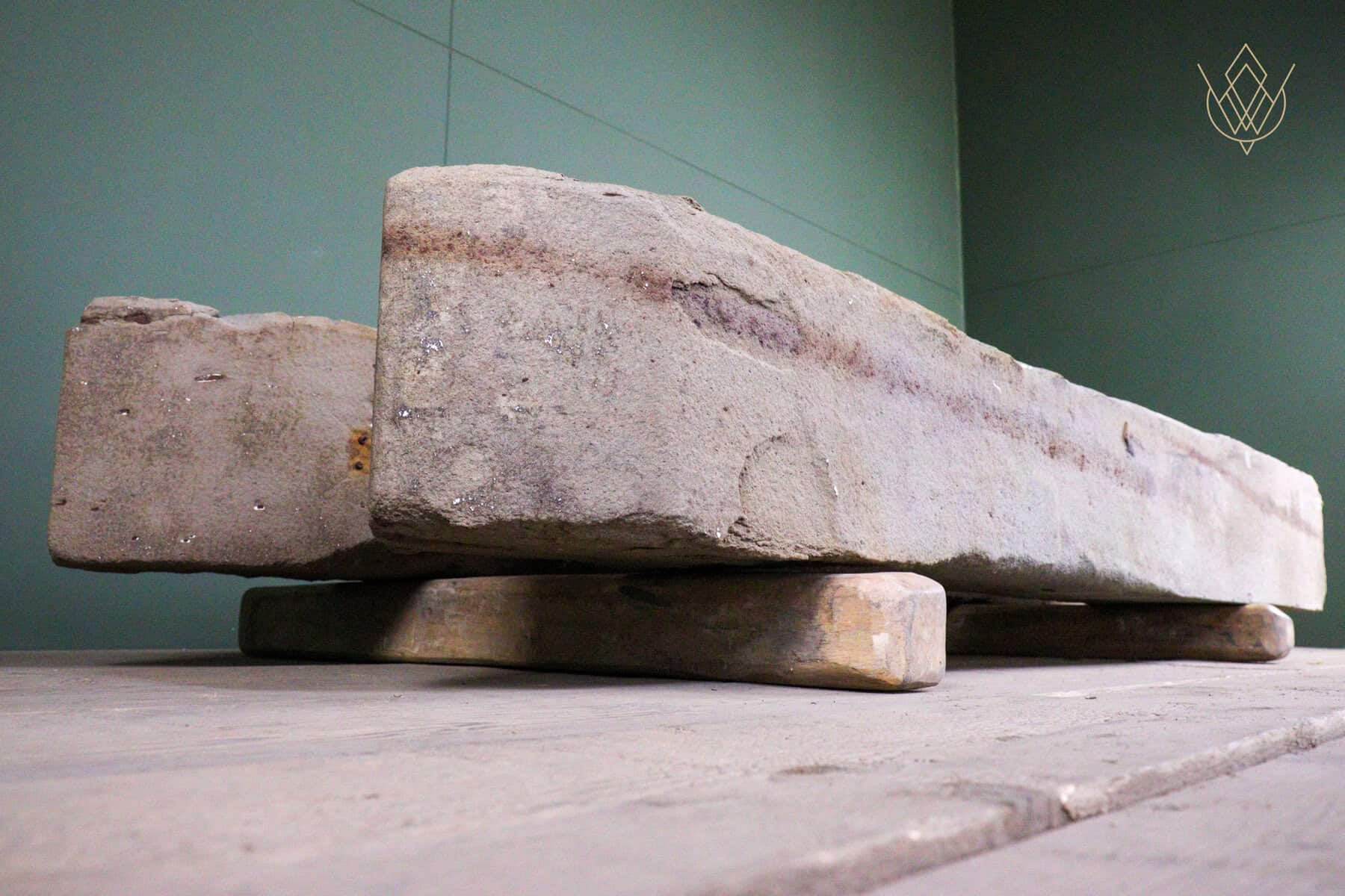 Pair of 2m Reclaimed Sandstone Gateposts - WM12675 - Image 4